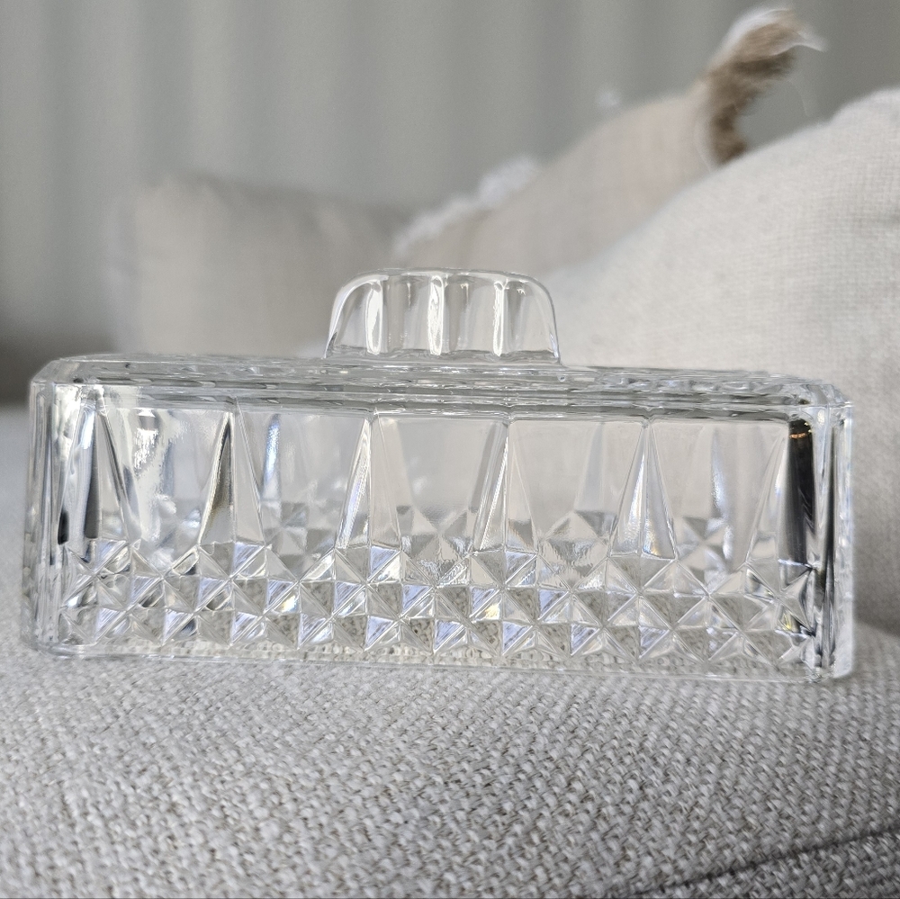 Longchamp 1/4 lb Crystal Butter Dish - Picture 4 of 5